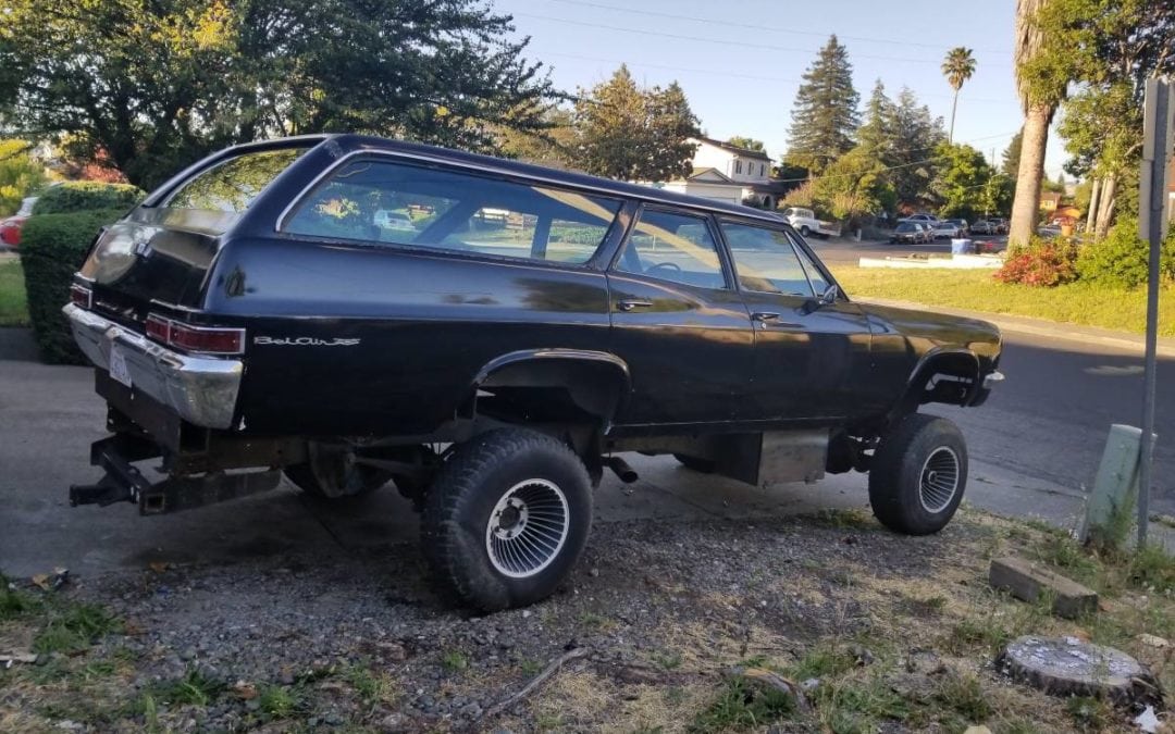 1966 Chevrolet Belair Wagon On ’73 4×4 Chassis