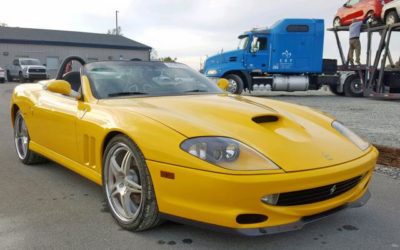 2001 Ferrari F550 Barchetta Pininfarina Water Salvage Runs & Drives