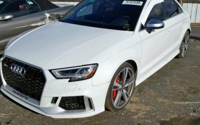 2018 Audi RS3 Front/Side Salvage – Runs & Drives w/ 9k Miles