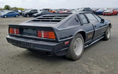 1984 Lotus Esprit Turbo Project Runs & Drives – 1 Day Auction