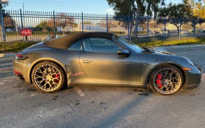 2020 Porsche 911 Carrera S Convertible Side Damage Salvage w/ 34 Miles